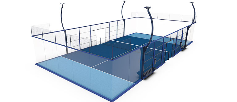 Terrain de padel super panoramique