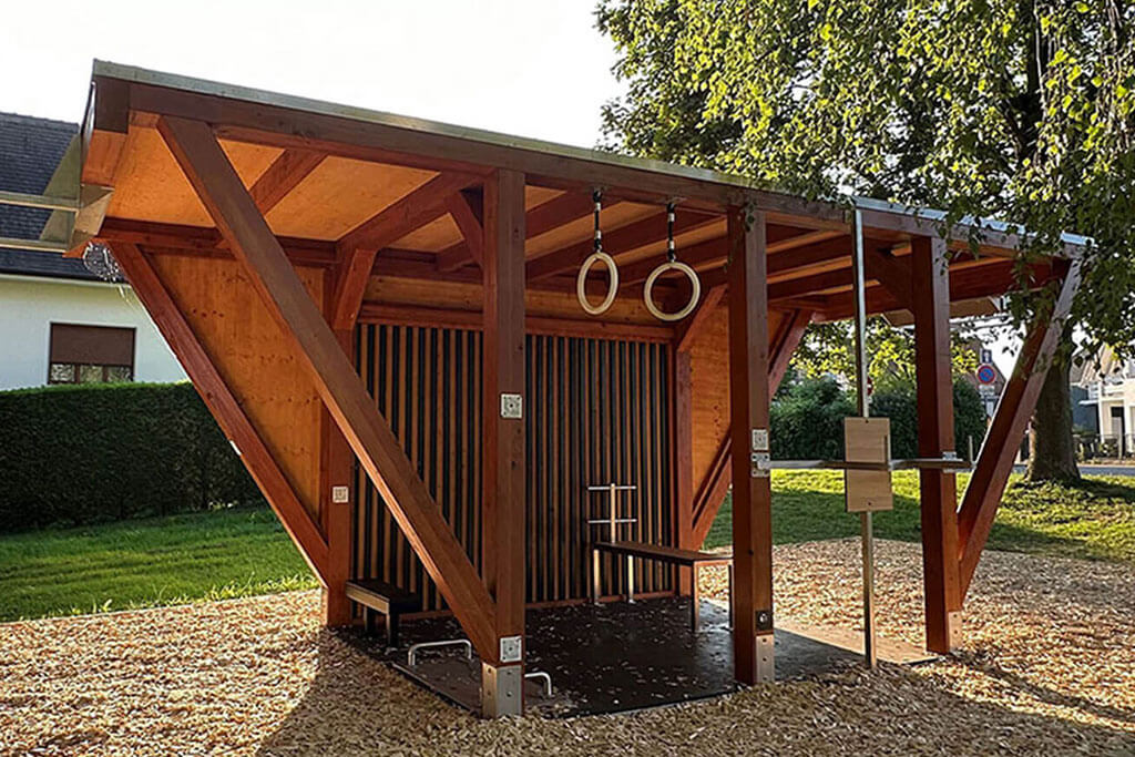 Salle de sport extérieure M Kube