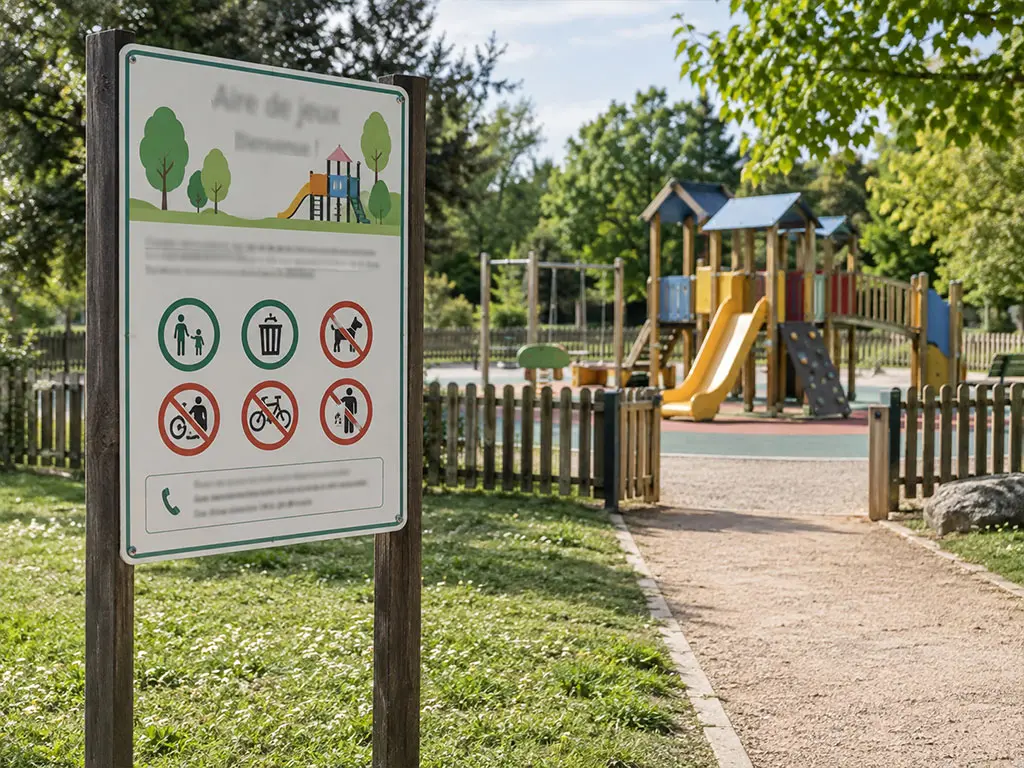 Panneaux d’information et de règlement