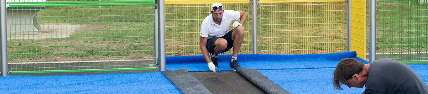 Pose & installation d’équipements sportifs