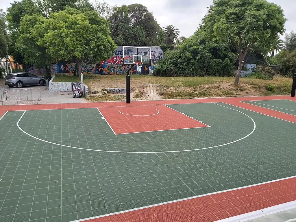 Le terrain de basketball 3x3