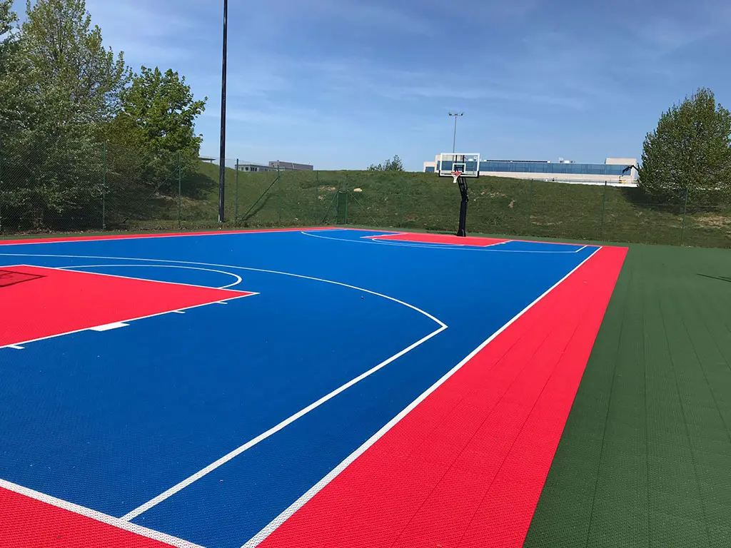 Le terrain de basketball classique